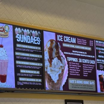 Kate's Korner Ice Cream Parlor - Menu 08/29/26 - Ice Cream & Frozen Yogurt Near Me - Las Vegas, Nevada Kate's Korner Ice Cream Parlor - Menu 08/29/26 - Ice Cream & Frozen Yogurt Near Me - Las Vegas, Nevada