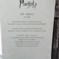 The Parrot - History of the establishment