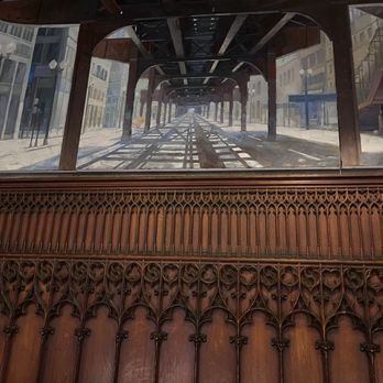 Chicago Athletic Association Hotel - Mural over checkin - Hotels Near Me - Chicago, Illinois