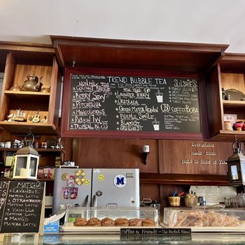 Trend Coffee & Tea House - many chalkboard menus - Coffee & Tea Near Me - Montclair, New Jersey Trend Coffee & Tea House - many chalkboard menus - Coffee & Tea Near Me - Montclair, New Jersey