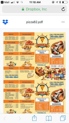 Menu photo 3 Pizza82 & Donair Edmonton, AB