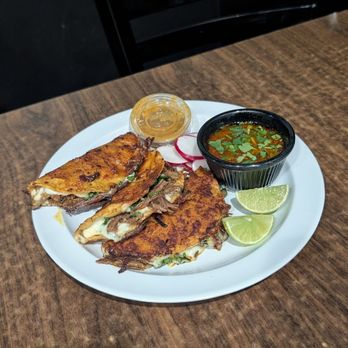 Azadero Mexican Grill - Tacos Enchilados (quesa birria) really tasty - Mexican Near Me - Riverside, California Azadero Mexican Grill - Tacos Enchilados (quesa birria) really tasty - Mexican Near Me - Riverside, California
