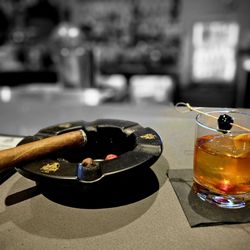 Triple Crown Cigar Lounge - Partagas cigar.  Mild.