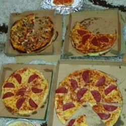 Pizza-Express - Kleine statt große Pizza, ohne statt mit Cheesyrandpizza,leckere Pizza Brötchen,  Carbonaranudeln (leider ohne Beilagenbrot)