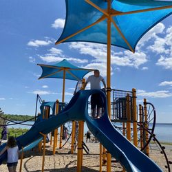 Seneca Lake State Park - Nice shade covers, smooth metal tubing and not sharp surfaces