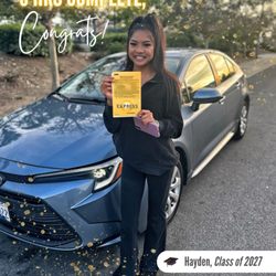 Express Driving School - Huge congrats to Hayden for finishing her 6 hours of behind-the-wheel training with Express Driving School