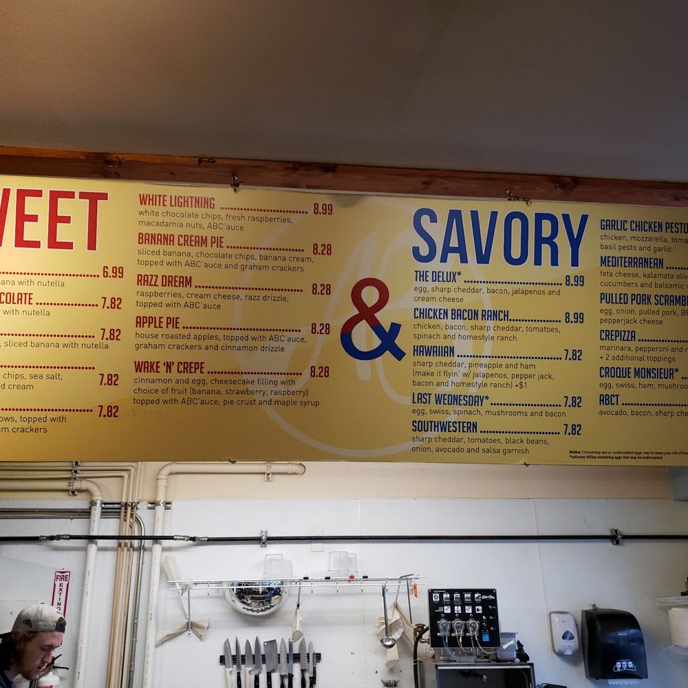 AB Crepes - Menu! - Creperies Near Me - Bellingham, Washington