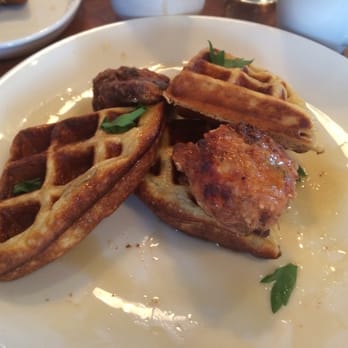 Dancing Marlin - Half-eaten chicken n waffles. Deeeelish!!! Dives right into it then realized we had not taken a photo. Must try! - New American Near Me - Frankfort, Illinois Dancing Marlin - Half-eaten chicken n waffles. Deeeelish!!! Dives right into it then realized we had not taken a photo. Must try! - New American Near Me - Frankfort, Illinois