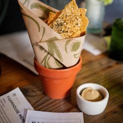 Farmhouse at Roger's Gardens - Rosemary Parmesan Crisps