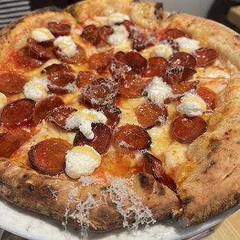 Sunnyside Pizzeria - Hot Honey Char Pizza - Italian Near Me - Atlanta, Georgia