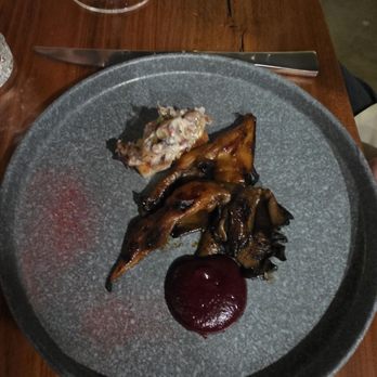 Freya - Smoked oyster mushrooms with barbecue sauce. Fabulous!!! - New American Near Me - Detroit, Michigan Freya - Smoked oyster mushrooms with barbecue sauce. Fabulous!!! - New American Near Me - Detroit, Michigan