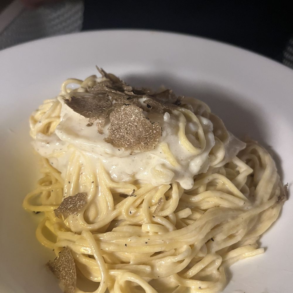 Gusto RistoBar - TAGLIOLINI CACIO E PEPE, & Tagliolini Cacio e Pepe and AMP, Black Truffle - Italian Near Me - Doral, Florida