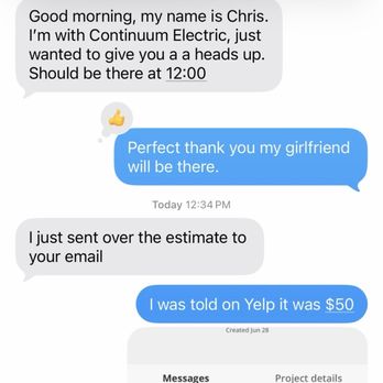 Continuum Electric - Discussion of flat rate price - Electricians Near Me - Palm City, Florida Continuum Electric - Discussion of flat rate price - Electricians Near Me - Palm City, Florida
