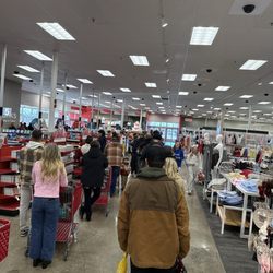 Target - I'm embarrassed for Target. Lines are insane for a normal day