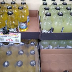 The Grocery Outlet - Spicy pineapple soda and bitter lemon soda.