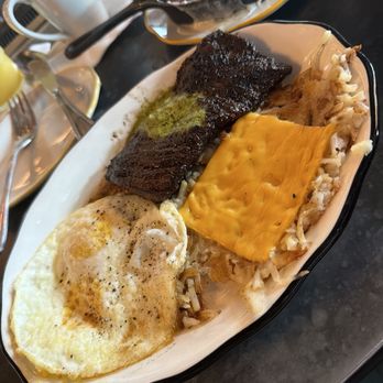 Star Rover - Steak n eggs and the cinnamon roll - Steakhouses Near Me - Houston, Texas