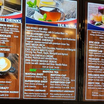 The Energy Lab - Tea menu - Coffee & Tea Near Me - Clermont, Florida