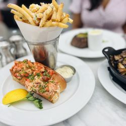 RH Rooftop Restaurant at RH Dallas - Lobster roll with truffle fries