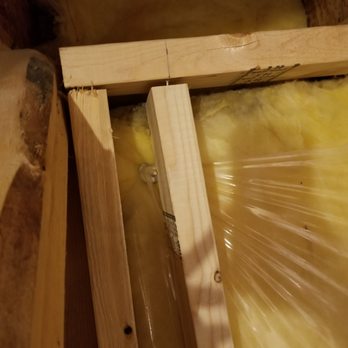 Goss Construction - didn't cut the 2x4 to the correct length, just has nails holding them together. Beams are crooked. - General Contractors Near Me Goss Construction - didn't cut the 2x4 to the correct length, just has nails holding them together. Beams are crooked. - General Contractors Near Me