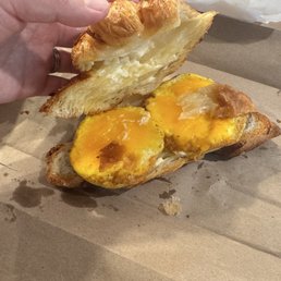 Inside of Breakfast Croissant