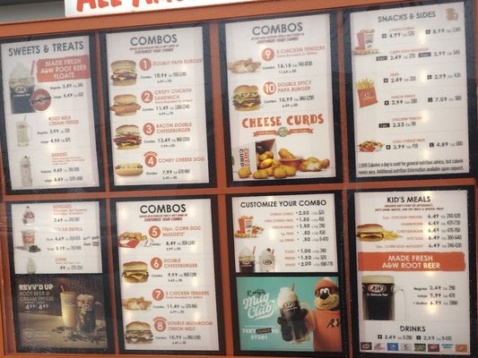 Menu photo 1 A & W Springville, NY