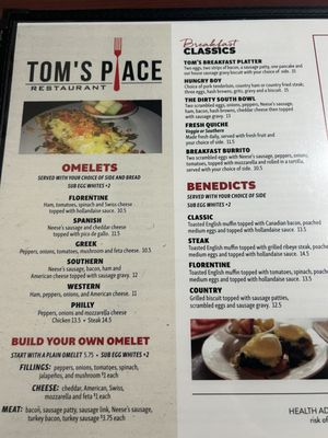 Menu photo 4 Tom’s Place Restaurant High Point, NC