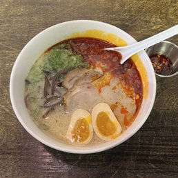Spicy Tonkotsu Ramen here was delicious. Spicy Tonkotsu Ramen here was delicious.