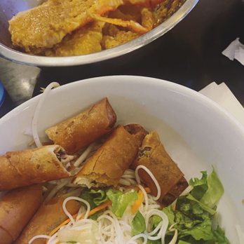 LAB C FOOD KITCHEN - Bastrop - crab legs and the egg roll vermicelli rice noodle bowl yum! - Vietnamese Near Me - Bastrop, Texas