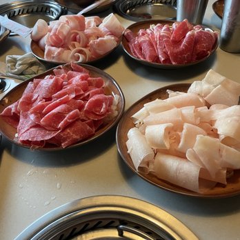 Soupleaf Hot Pot - We ordered some meat. - Hot Pot Near Me - Austin, Texas
