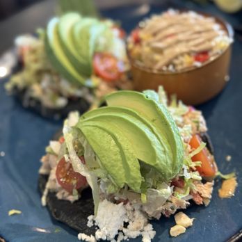 Descanso - Salmon Avocado Tostadas - Mexican Near Me - Costa Mesa, California Descanso - Salmon Avocado Tostadas - Mexican Near Me - Costa Mesa, California