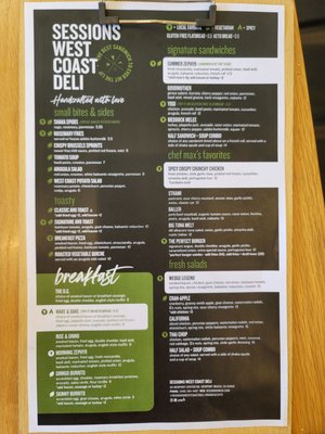 Menu photo 7 Sessions West Coast Deli Newport Beach, CA