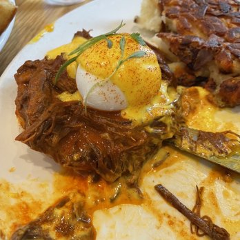 Poached Kitchen - Short "rib" Benedict - Breakfast & Brunch Near Me - Irvine, California Poached Kitchen - Short "rib" Benedict - Breakfast & Brunch Near Me - Irvine, California