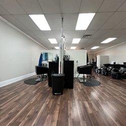 Salon Couture - Back two stylist stations.
