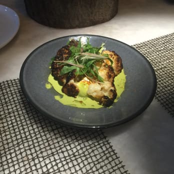 Kyu - Roasted cauliflower and goat cheese. Yum. - Asian Fusion Near Me - Miami, Florida
