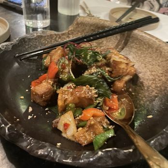 Siam Thai - basil pork belly - Thai Near Me - Flushing, New York Siam Thai - basil pork belly - Thai Near Me - Flushing, New York