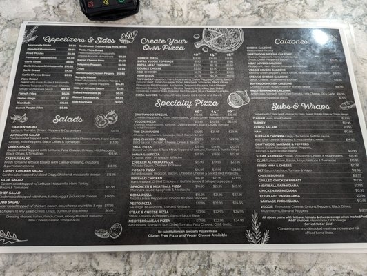 Menu photo 1 Driftwood Pizza & Subs Marathon, FL Menu photo 1 Driftwood Pizza & Subs Marathon, FL