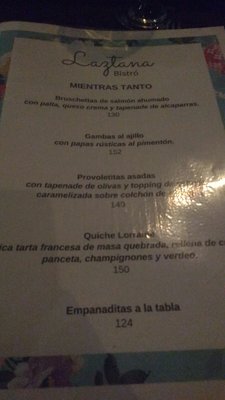 Menu photo 1 Laztana Bistró Buenos Aires, C