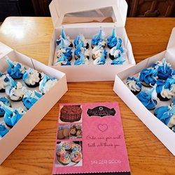 Baked Goods By Jess - chocolate and rainbow bit cupcakes with delicious buttercream