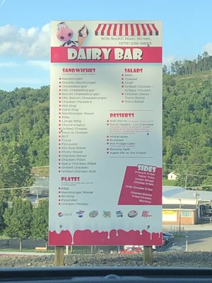 Menu photo 2 Dairy Bar Galax, VA