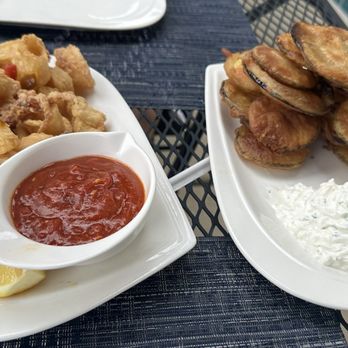 Black Olive - Calamari and fried zucchini - Greek Near Me - Voorhees, New Jersey Black Olive - Calamari and fried zucchini - Greek Near Me - Voorhees, New Jersey