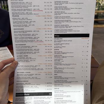 Biergarten at Old World - Menu February 2026 - German Near Me - Huntington Beach, California