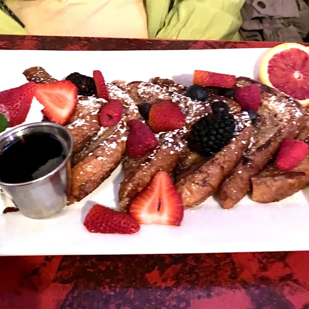 French toast topped with fresh berries!