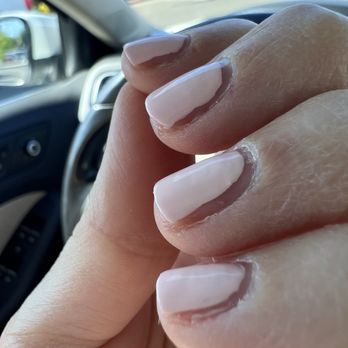 Amazing Nails & Spa - The gapping has nothing to do with the fact that it's regular polish like the owner tried to say - Nail Salons Near Me - Tracy, California Amazing Nails & Spa - The gapping has nothing to do with the fact that it's regular polish like the owner tried to say - Nail Salons Near Me - Tracy, California