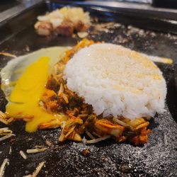 Miss Gogi - The making of the fried rice. The egg should have gone in later.