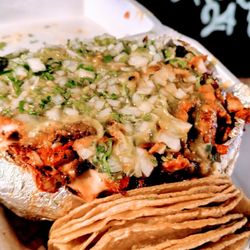 Angel's Tijuana Tacos - $12 and can feed a small family. Best when it's hot. Good but I found several pieces of gristle. I really hate when that happens.