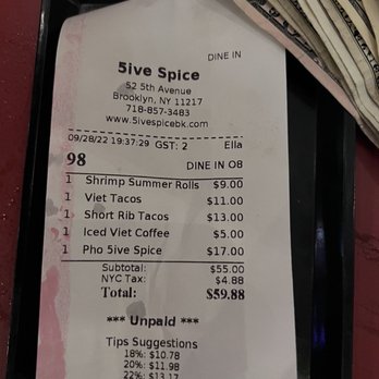 5ive Spice - Vietnamese Near Me - Brooklyn, New York