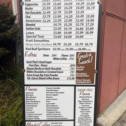 Masi Latté - Menu