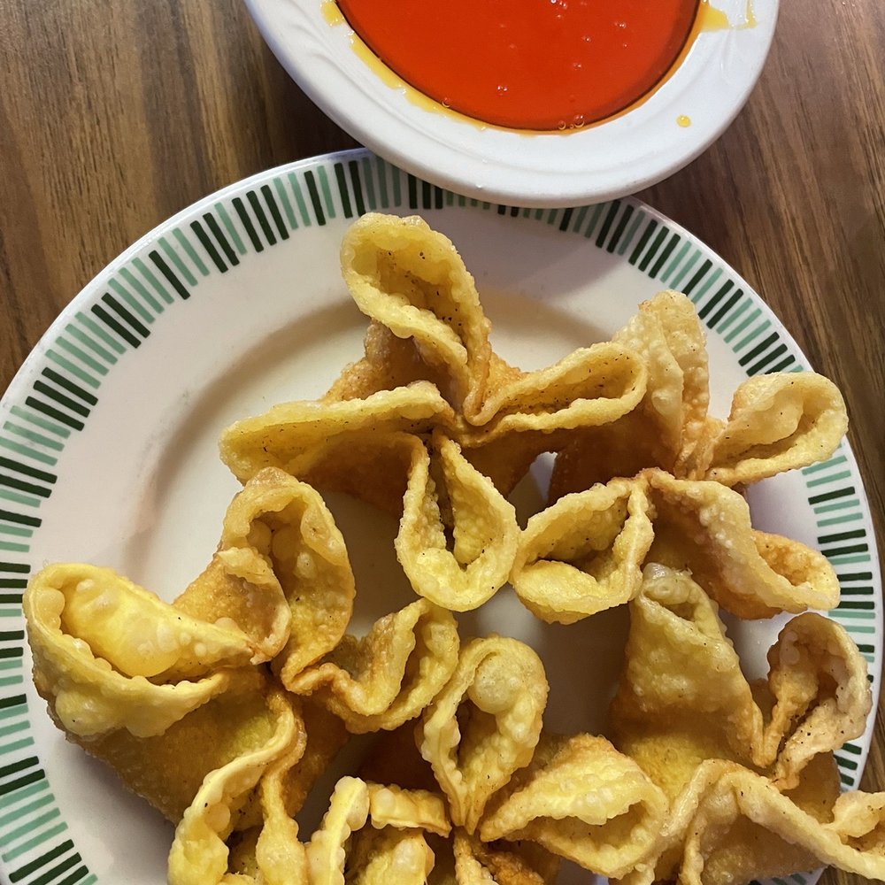 Sukey's China Restaurant - Crab Rangoon w signature homemade orange sauce - Chinese Near Me - Wood River, Illinois Sukey's China Restaurant - Crab Rangoon w signature homemade orange sauce - Chinese Near Me - Wood River, Illinois