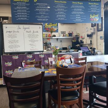 The Legend American Breakfast and Lunch - Interior, counter and menu - American Near Me - Vallejo, California The Legend American Breakfast and Lunch - Interior, counter and menu - American Near Me - Vallejo, California