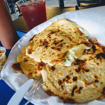 Seydi's Pupuseria & Grill - Pupusas: revueltas, camaron, y jalapeno. And agua de jamaica to wash it all down. - Salvadoran Near Me - Phoenix, Arizona Seydi's Pupuseria & Grill - Pupusas: revueltas, camaron, y jalapeno. And agua de jamaica to wash it all down. - Salvadoran Near Me - Phoenix, Arizona
